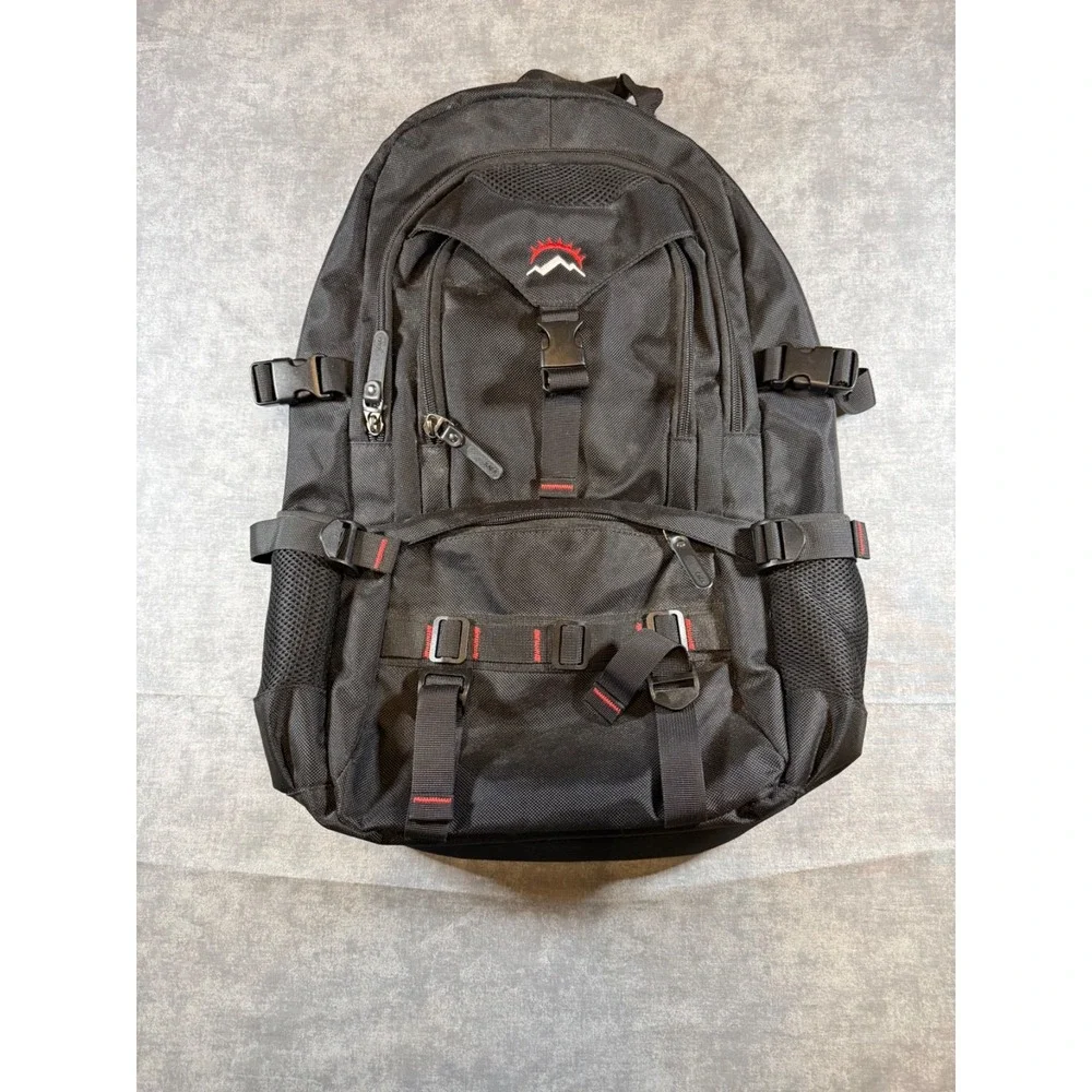 KAKA Backpack Laptop Bag - 2008 Style Black Heavy Duty Multi-Pocket